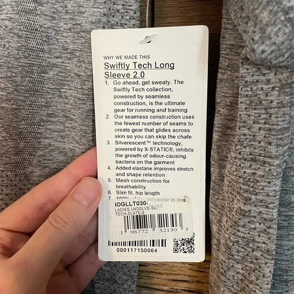 NWT - lululemon athletica swiftly tech Long Sleeve Performance Top - Picture 2 of 2